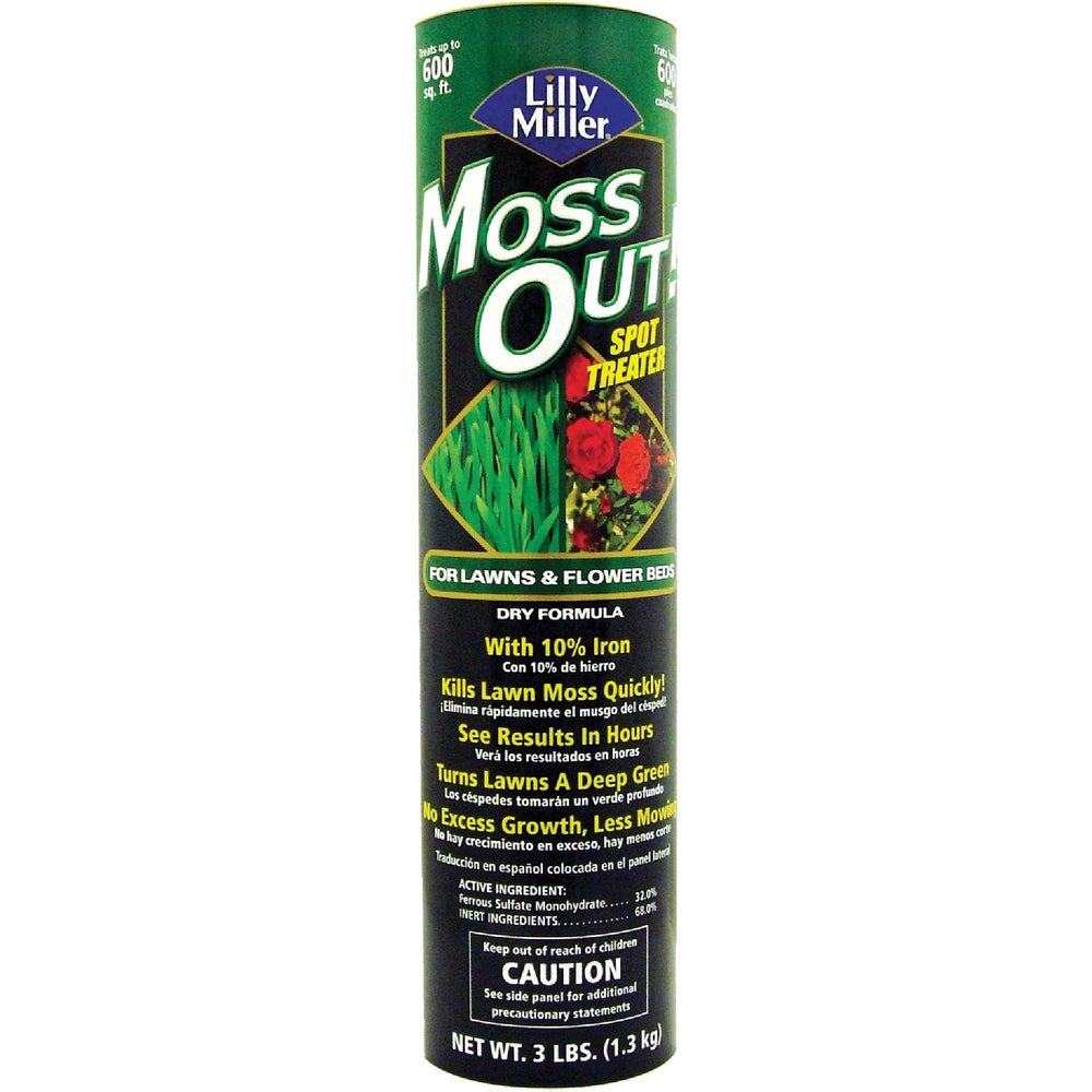 1 PK, Lilly Miller MOSS OUT! 3 Lb. Ready To Use Granules Moss & Algae