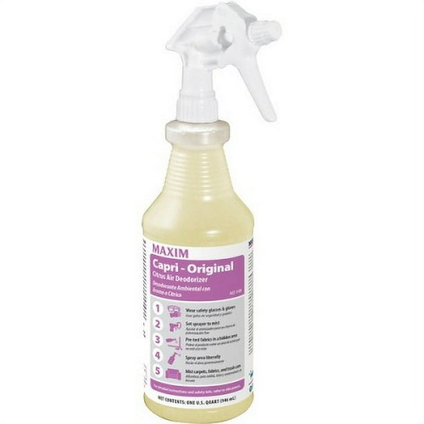 Maxim Capri Original Air Deodorizer - 32 fl oz (1 quart) - Citrus - 12 / Carton - Long Lasting, Odor Neutralizer Maxim Capri Original Air Deodorizer - 32 fl oz (1 quart) - Citrus - 12 / Carton - Long Lasting, Odor Neutralizer
