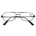 thumbnail image 1 of 1 PK Mens Retro Aviator Reading Glasses Metal Frame Blue Light Blocking Readers, 1 of 10