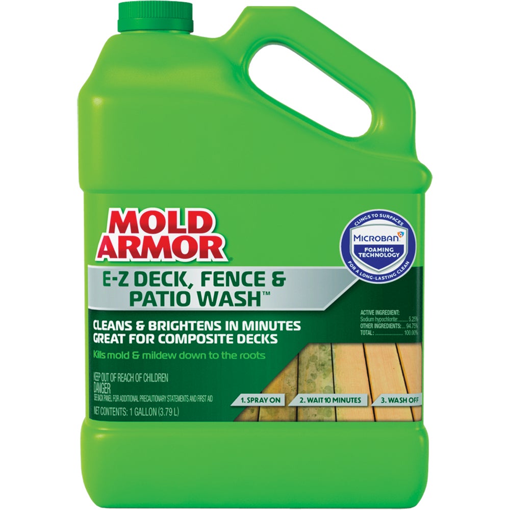 1 PK, Mold Armor EZ Deck, Fence & Patio Wash with Microban, 1 Gal