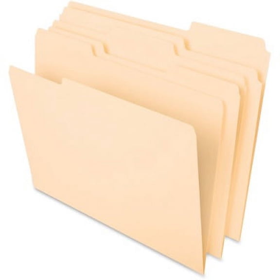 1 PK,Pendaflex 1/3 Tab Cut Letter Recycled Top Tab File Folder (75213)