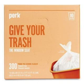 Twist-Tie Light-Duty Can Liners, 10 gal, 0.36 mil, 24