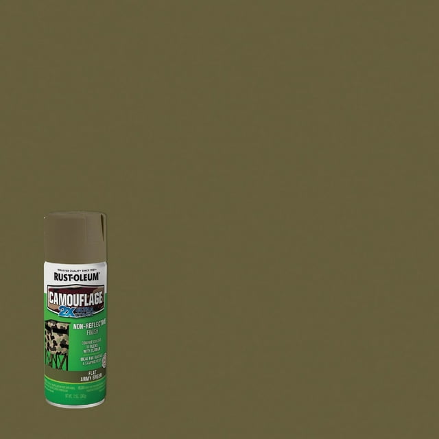 1 PK, RustOleum Camouflage 2X Ultra Cover 12 Oz. Flat Spray Paint