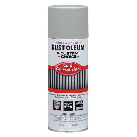 1 PK Rust-Oleum Spray Paint, Galvanized Zinc, Flat, 14 oz