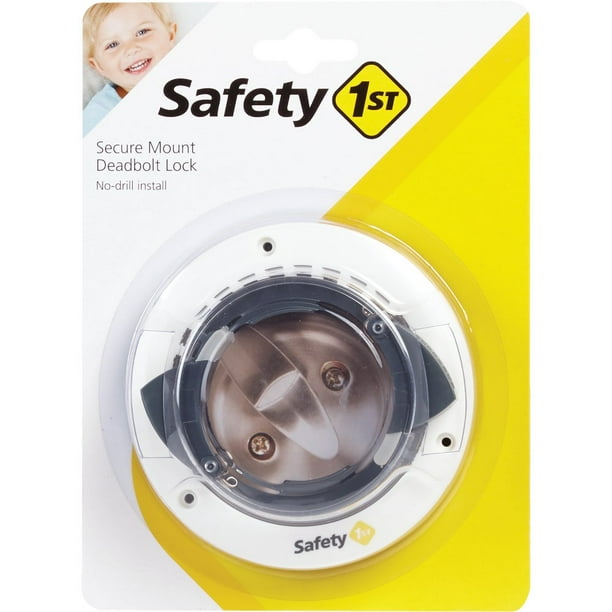 Safety 1st White Plastic Secure Mount Deadbolt Lock 1 pk Safety 1st White Plastic Secure Mount Deadbolt Lock 1 pk