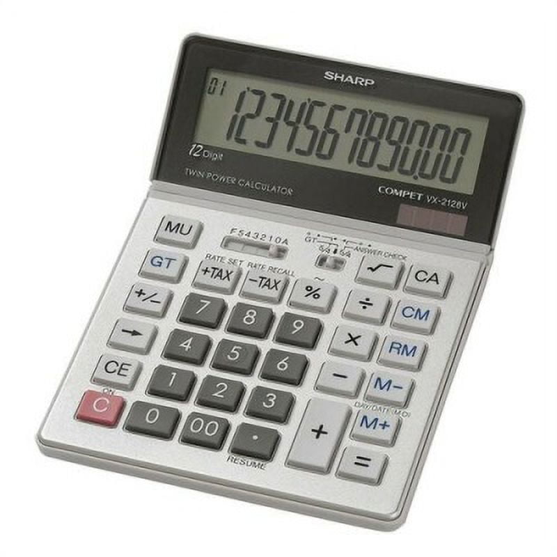 1 PK,Sharp VX-2128V 12-Digit Commercial Desktop Calculator - Walmart.com
