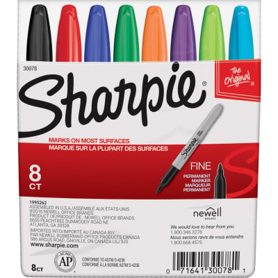 1 PK,Sharpie Fine Point Permanent Marker (30078)