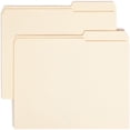 thumbnail image 1 of 1 PK,Smead 2/5 Tab Cut Letter Recycled Top Tab File Folder (10386), 1 of 1