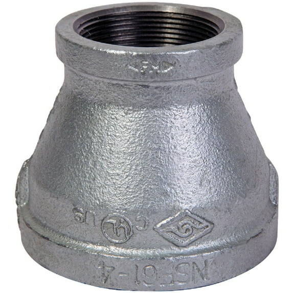 1 PK, Southland 511-375BG-Southland 1-1/2 In. x 1 In. FPT Reducing Galvanized Coupling