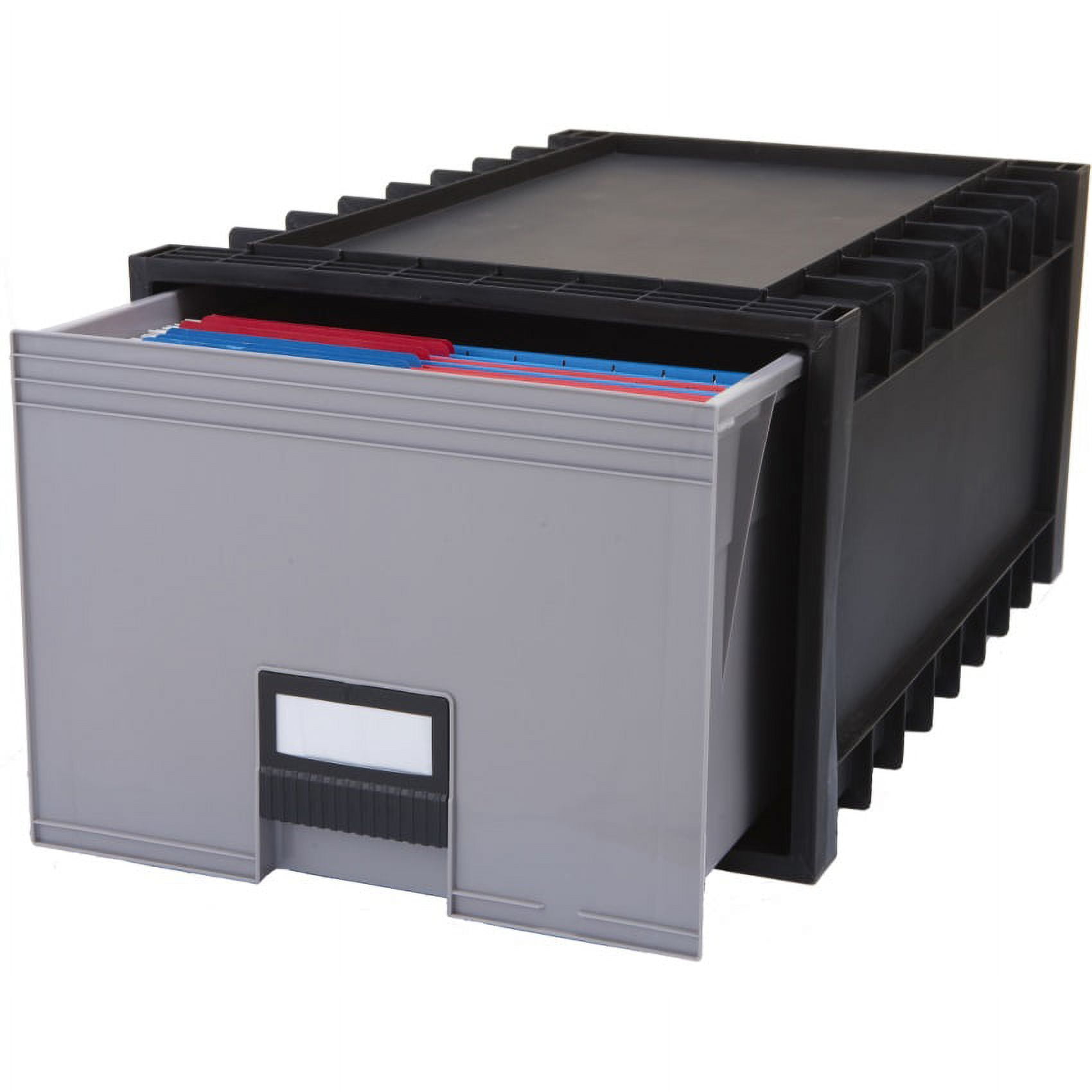 Black and Gray Water Resistant Mobile Archive Storage Box