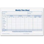 1 PK,TOPS Weekly Timesheet Form (30071)