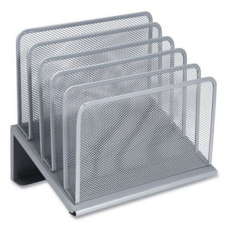 Wire Mesh Incline Sorter, Open Design, 5 Sections, Letter-Size, 7.72 x 11.65 x 10.83, Matte Black Wire Mesh Incline Sorter, Open Design, 5 Sections, Letter-Size, 7.72 x 11.65 x 10.83, Matte Black