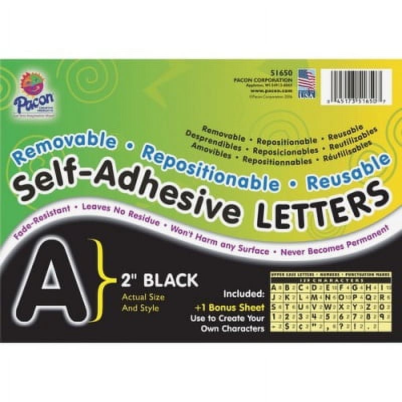 UCreate Reusable Self-Adhesive Letters - (Uppercase Letters, Number, Punctuation Marks) Shape - Self-adhesive - Acid-free, Fadeless - 2 UCreate Reusable Self-Adhesive Letters - (Uppercase Letters, Number, Punctuation Marks) Shape - Self-adhesive - Acid-free, Fadeless - 2