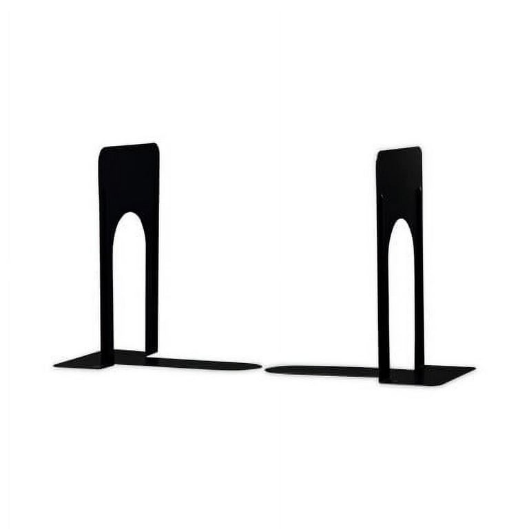 Steel Bookends, Nonskid, 5.88 x 8.25 x 9, Black, 1 Pair Steel Bookends, Nonskid, 5.88 x 8.25 x 9, Black, 1 Pair