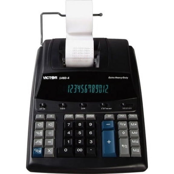 1 PK,Victor 1460-4 12 Digit Extra Heavy Duty Commercial Printing Calculator