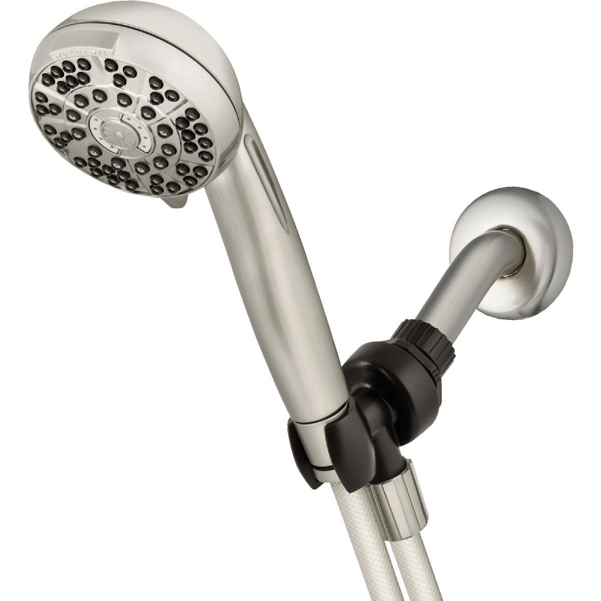 Brushed Nickel 6-Setting Handheld Showerhead with PowerPulse Massage