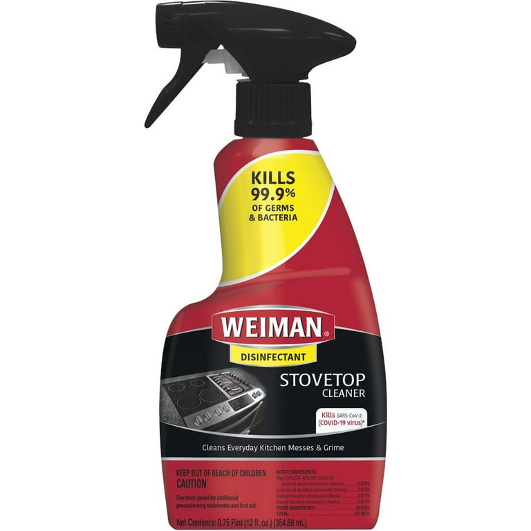 1 PK, Weiman 70A-Weiman 12 Oz. Disinfectant Stovetop Cleaner 