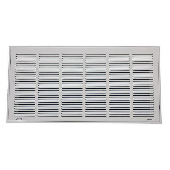 1PACK ZoroSelect 4MJT9 Filtered Return Air Grille , 14 X 30 , White , Steel