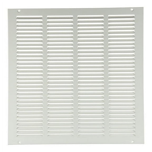 1 PK ZoroSelect Return Air Grille, 1/4 in D, 25 3/4 in H, 25 3/4 in W, White, Steel