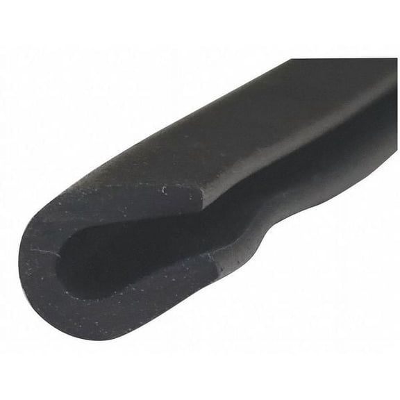 1 PK ZoroSelect Rubber Edging, Neoprene, 10 ft Length, Non-Adhesive Backing, 1/4 in Overall Width, Style: E