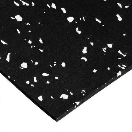 ZoroSelect Rubber, Recycled, 3/8"Thick, 36"x36", 60A
