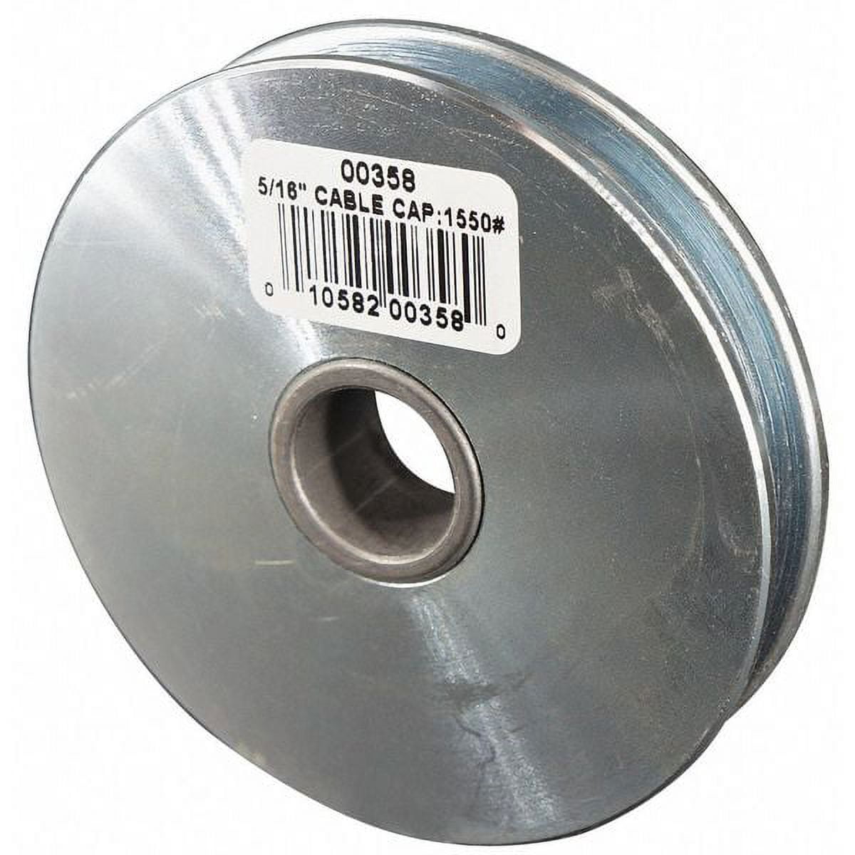 ZoroSelect Sheave, Wire Rope, 5/16 in Max Cable Size, 1,550 lb Max Load ...