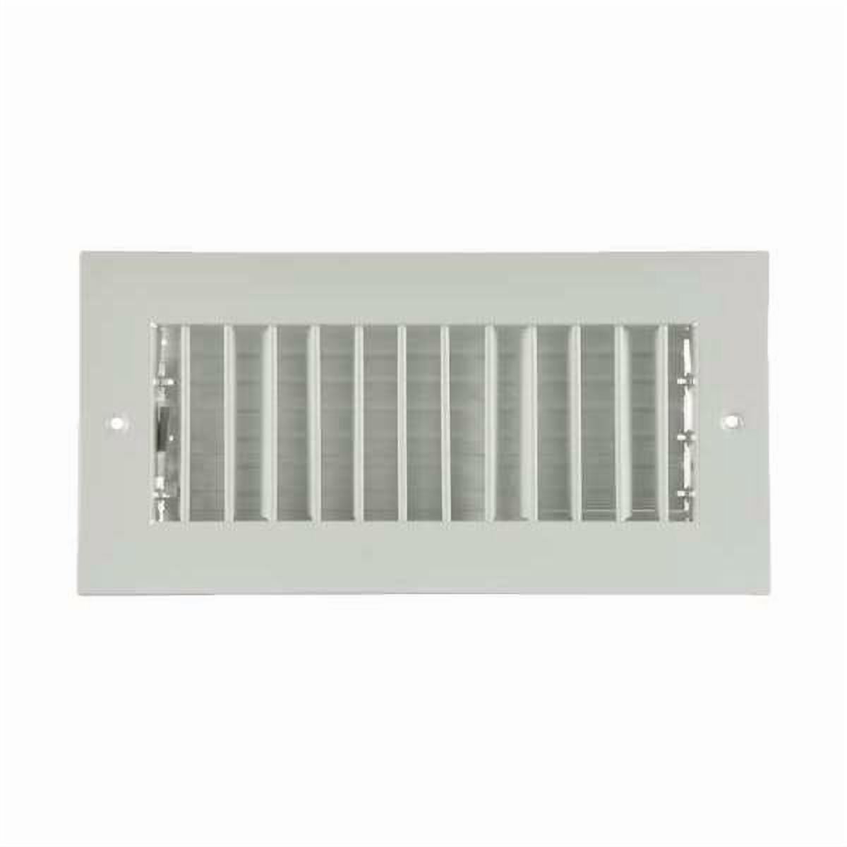 1 PK ZoroSelect Sidewall/Ceiling Register, 5.88 X 11.88, White, Steel