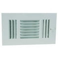 thumbnail image 1 of 1pack ZoroSelect 4MJG9 Sidewall/Ceiling Register , 8 X 14 , White , Steel, 1 of 1