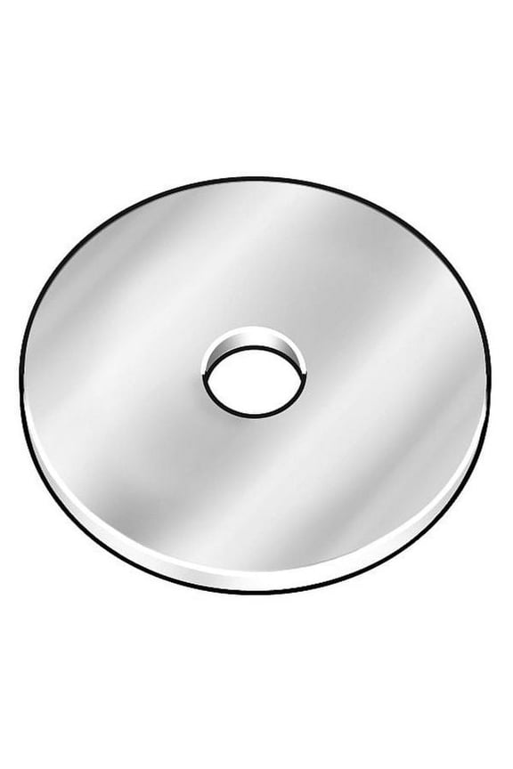 1 PK ZoroSelect Thick Fender Washer, Fits Bolt Size 5/16" , Stainless Steel Plain Finish