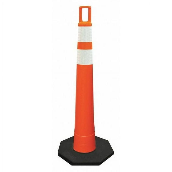1 PK ZoroSelect Traffic Cone, Meets MUTCD Requirements, 42 in Cone Height, Orange, Temporary, Grabber Top