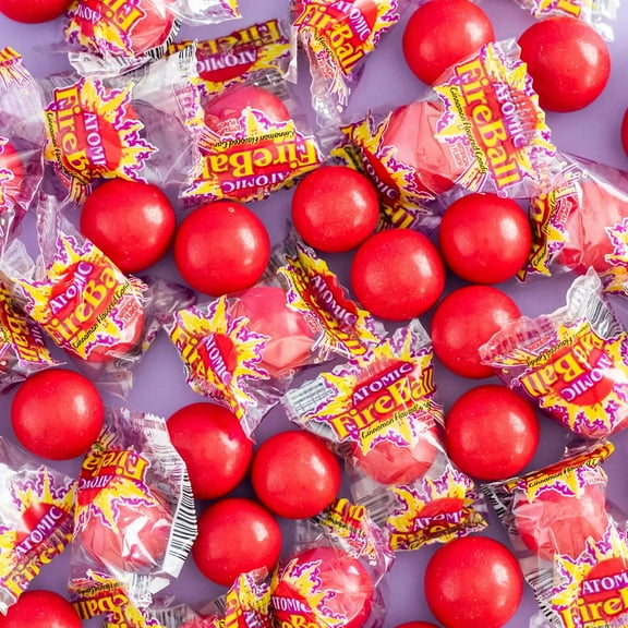1 POUND Atomic Fireball Candy, Cinnamon Flavor, Individually Wrapped, Packaged by The Penny Candy Store