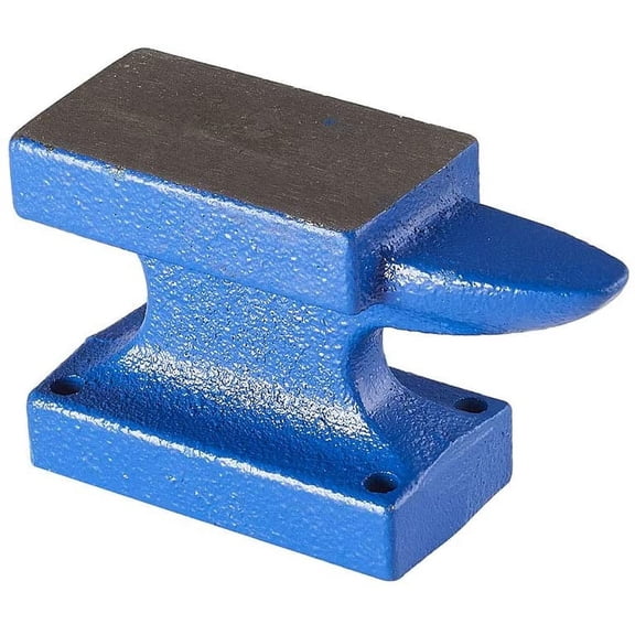1 Pack 1.15 Lb. Iron Horn Anvil Bench Block 19 oz for Jewelry Making Blue