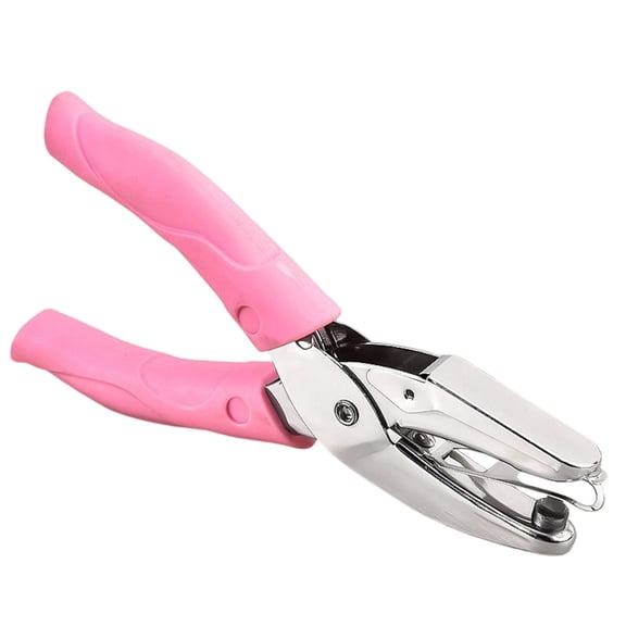 1 Pack 1/4 Inch Small Mini Tiny Shaped Circle Metal Single Handheld Hole Paper Punch Punchers with Soft-Handled for Tags Clothing Ticket