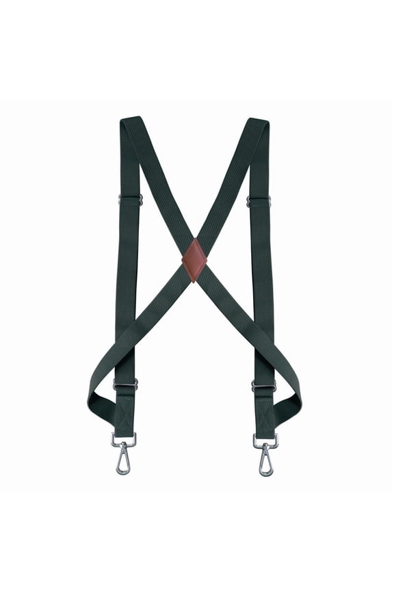 1 Pack 1 Inch Wide Elastic Work Suspenders For Men Heavy Duty Side Hook Adjustable Braces Fit Big & Tall Guys Various Classic Tones