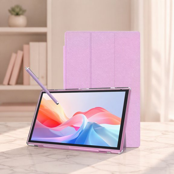 1 Pack 10 Inch Android Tablet with Case and Stylus, 8GB 32GB ROM, Expandable to 1TB, 10.1" IPS Touchscreen, 6000mAh , Camera, WIFI-6, Bluetooth 5.0