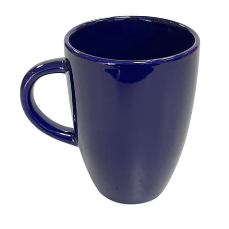 1 Pack 10 oz Ceramic Coffee Mug with Comfortable Handle for Hot and Cold Beverages, Classic Drinkware Cup for Coffee, Tea, Cocoa and Everyday Home or Office Use, Cobalt Blue