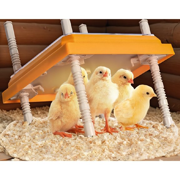 1-Pack 10 x 10 Inch Chick Brooder Heating Plate, 15W Adjustable Height and Angle, Fits Up to 15 Chicks