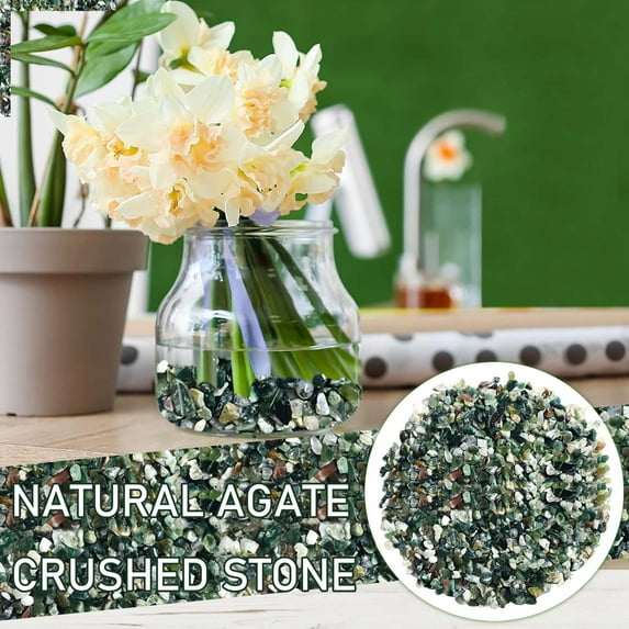 1 Pack of 100G Stones Small Green Stones Polished River Rocks for Ornamental Plants Aquarium Gravel Stones for Potted Plants Succulents Bonsai Terrarium Fairy Garden Diy Project 100G
