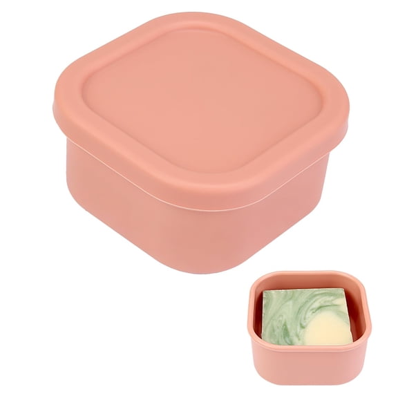 1 Pack 100ml Silicone Food Storage Container with Lid, Leak-Proof Freezer Tray and Microwave-Safe Pot, Reusable Small Portion Container, (BN - Brick Red)