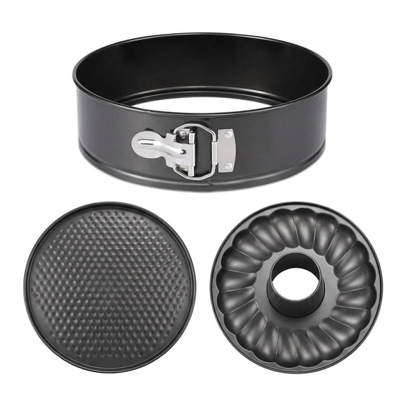 1 Pack 11 Inch Nonstick Carbon Steel Springform Pan 2 in 1 Cheesecake Pan with Removable Bottom for Dessert Baking