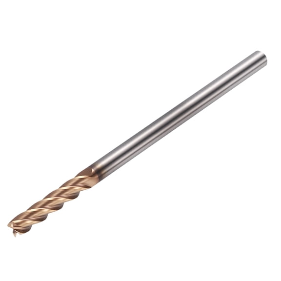 1 Pack 13/64" Carbide End Mill - 4 Flute TISIN Coating 45 Helix Angle HRC91 CNC End Mill 63/64" Cut L, 3.9" Total l - for Alloy Steel, Stainless Steel, Cast Iron