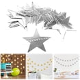 thumbnail image 1 of 1 Pack 13 Ft Metallic Star Garland Decor, White Star Banner for Birthday, Wedding, Party Supplies, Perfect for Room, Ceiling, Wall Hanging & Festive Home Decoration, 1 of 9