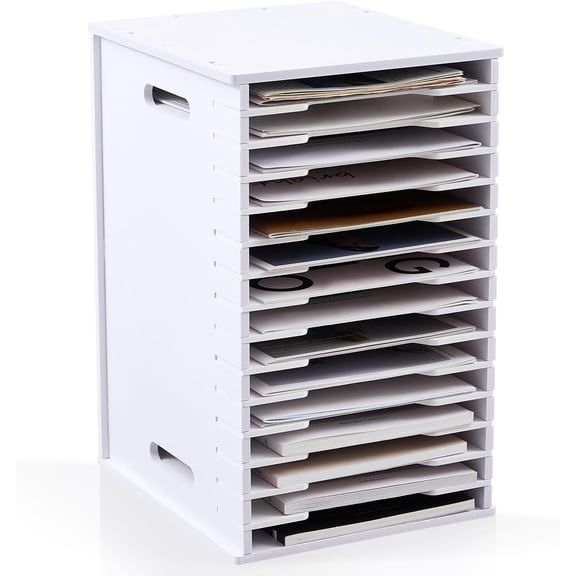 1 Pack 15 Tier Scrapbook Paper Organizer for Sizes 8.5" x 11"