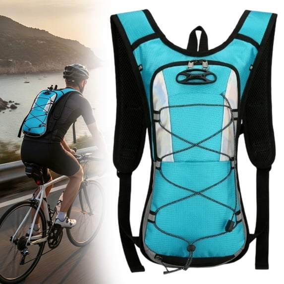 1 Pack 16.93in Low Profile Running Hydration Vest Backpack, Breathable Mesh Adjustable Shoulder Strap Daypack, Reflective Strip X Cord Storage Bag For Cycling Hiking Gym Use