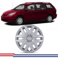 thumbnail image 1 of 1 Pc 16" Steel Wheel Hubcaps for 2004-2010 Toyota Sienna,Wheel Rim Cover,Snap on Car,PP,Lacquer, 1 of 8