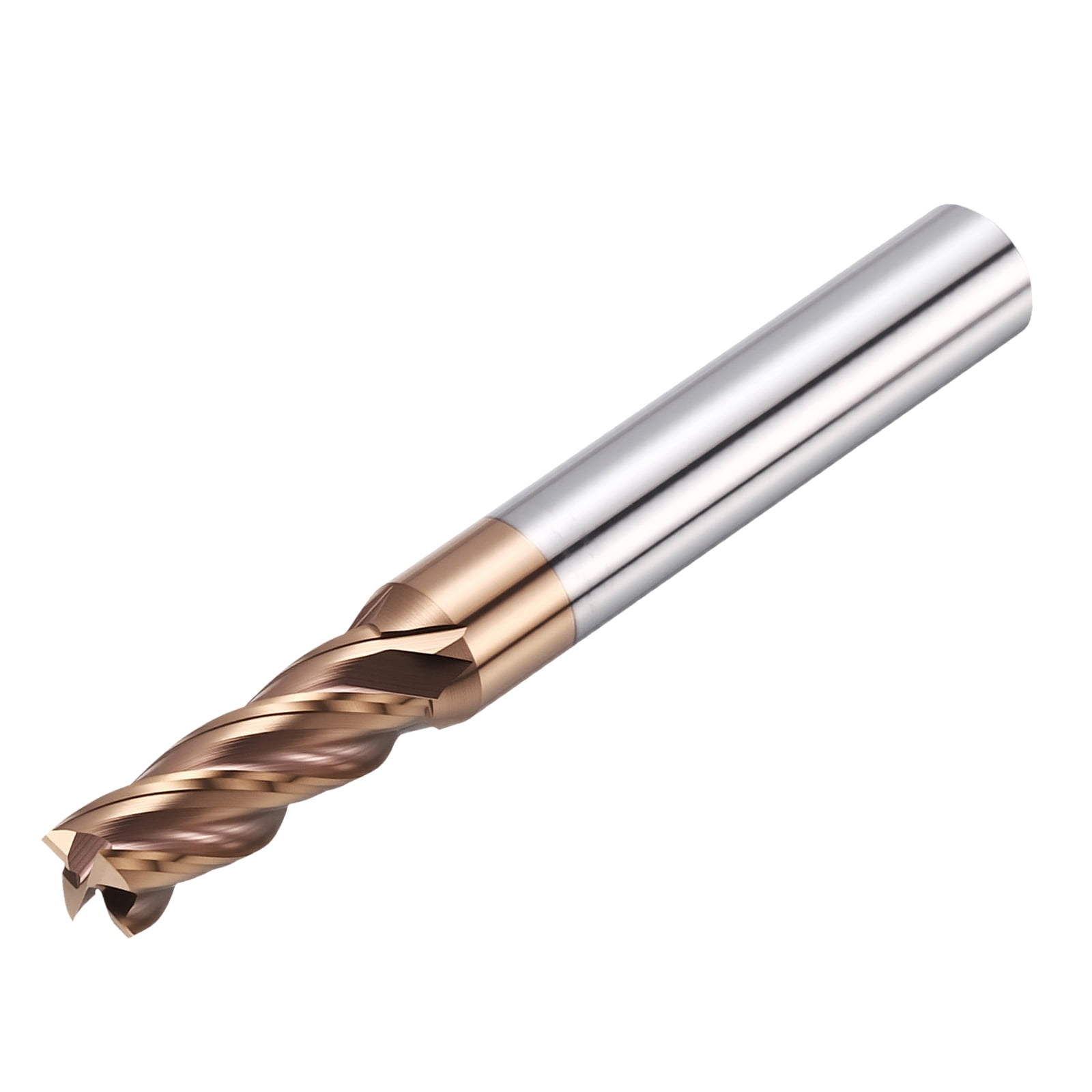 1 Pack 17/64" Carbide End Mill - 4 Flute TISIN Coating 45° Helix Angle CNC End Mill 3/4" Cut L, 2-1/2" Total L - for Alloy Steel, Stainless Steel, Cast Iron