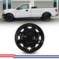 thumbnail image 1 of 1 Pack 17 inch Wheel Skins for 2010-2025 Ford F-150 XL Model,Hubcaps Compatible With Steel Wheels,Snap-On Installation,ABS+PC,Black Lacquer, 1 of 8