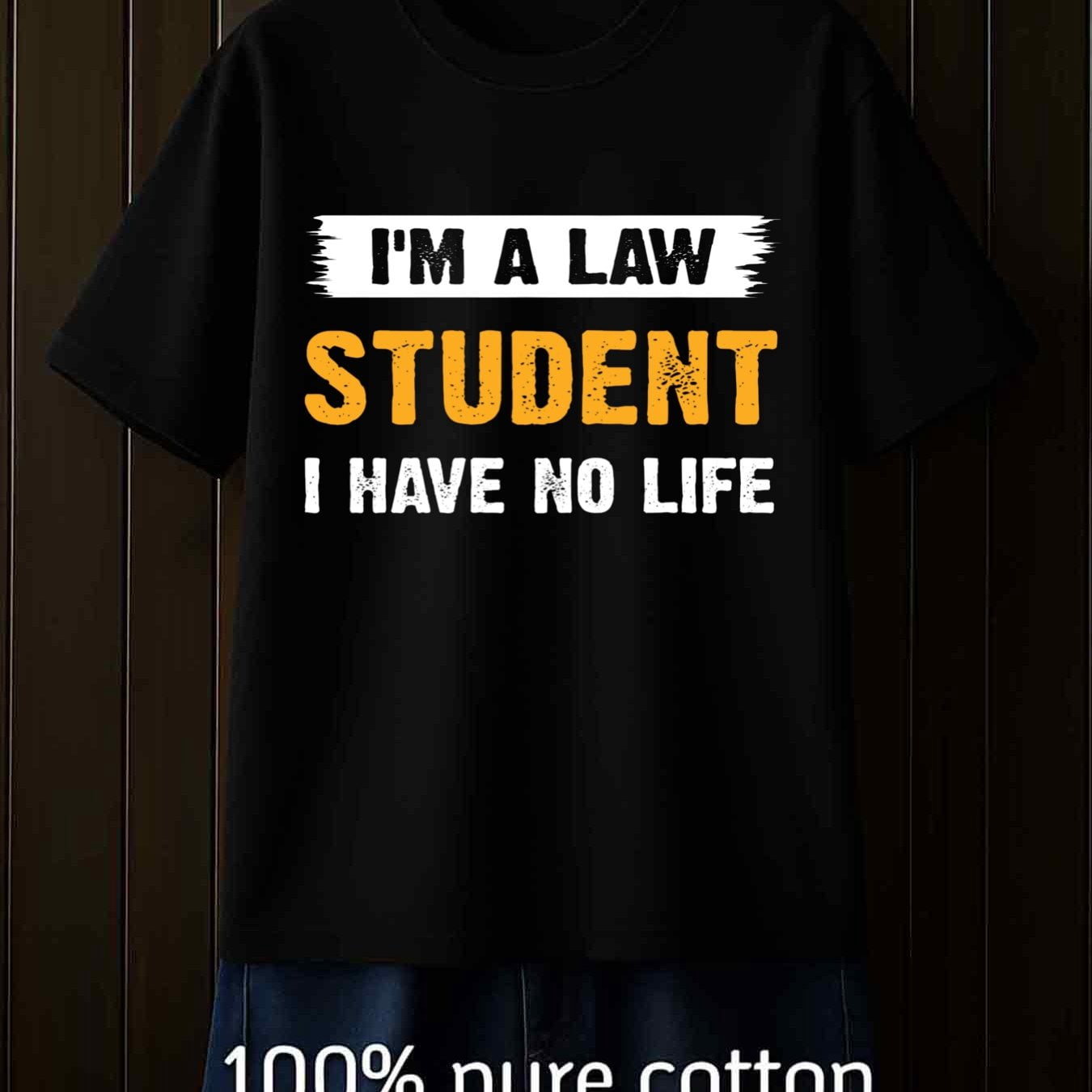 1 Pack 180GSM T-Shirt Funny Heavyweight Casual Gift - Funny Law Student ...