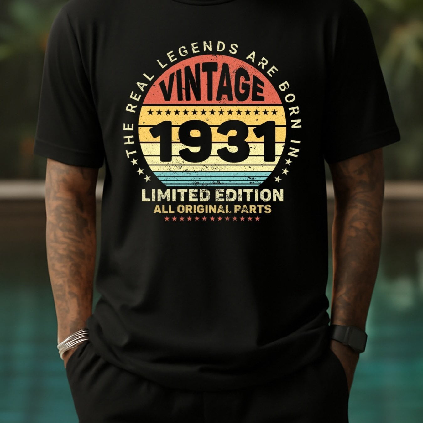 1 Pack 180GSM T-Shirt for Men Vintage Graphic Heavyweight Casual Short ...