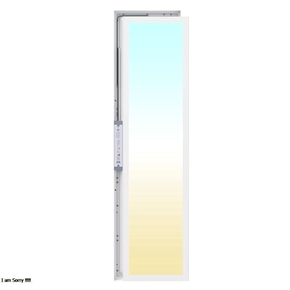 1 Pack 1x4 48in LED Flat Panel Ceiling Light 50W 5500LM 3CCT Triac Dimmable Surface Mount Fixture